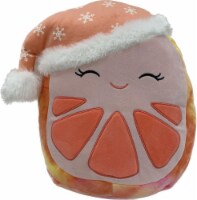 Jazwares Squish Pink Grapefruit with Holiday Hat