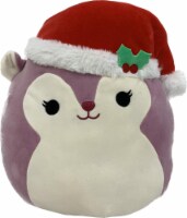 Jazwares Squish Alina Plum Squirrel with Santa Hat