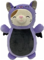 Squishmallows HugMees Cat in Purple Bat Costume Plush Toy