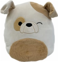 Winking Bulldog With Fuzzy Belly Plush Toy