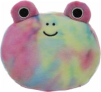 Stackable Rainbow Tie Dye Frog Plush Toy