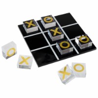 Tic Tac Toe Acrylic Tabletop Display Easy to Play Gift Decor Kids Adult