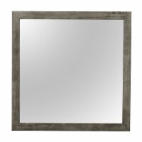 41 In. X 41 In. Classic Square Wood Framed Dresser Mirror