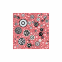 “Bulat-bulat #801837, 2021” 24 in. x 24 in. Frameless Canvas Abstract Art Print by Alvin Koay