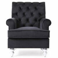 Anna Black Tufted Accent Chair