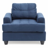 Sandridge Navy Blue Upholstered Accent Chair