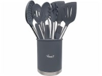 14-Piece Grey Silicone Cooking Utensil Set