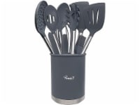 MegaChef Light Teal Silicone Cooking Utensils (Set of 12)