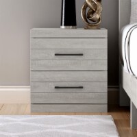 Hamsper 2-Drawer Dusty Gray Oak Nightstand (20.3 in. × 16.3 in. × 18.9 in.)