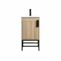 18 Inch Single Bathroom Vanity In Mango Wood