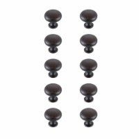 Cadon 1.2  Diameter Oil-Rubbed Bronze Mushroom Knob Multipack (Set Of 10)