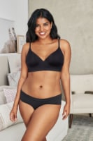MAIDENFORM Barely There Invisible Support FlexWire Bra - Black Perspective: Main