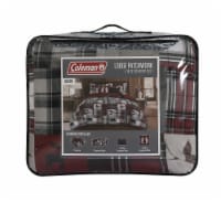 Coleman Lodge Patchwork Animal Plaid Comforter Set - Red Perspective: Main