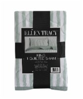 Ellen Tracy™ Stripe Single King Quilted Sham - Green