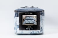 Ellen Tracy Polyester Bedding Comforter Set King - 4 pack Blue Floral Perspective: Main