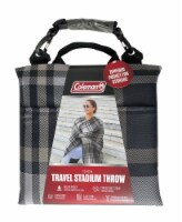 Coleman® Stadium Throw Blanket - Gray  Plaid Perspective: Main