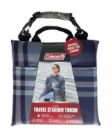 Coleman® Stadium Throw Blanket - Blue Plaid Perspective: Main