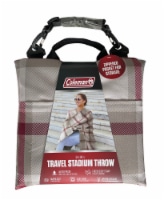 Coleman® Stadium Throw Blanket - Tan Plaid Perspective: Main