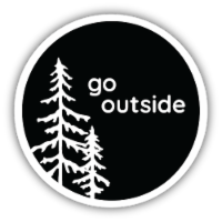 Stickers Northwest Vinyl Sticker - Go Outside Trees