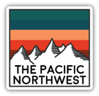 Stickers Northwest The PNW Mountains Sticker Perspective: Main