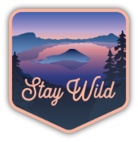 Stickers Northwest Vinyl Sticker - Sunset Lake