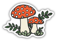 Stickers Northwest Vinyl Sticker - Mushroom Sketch