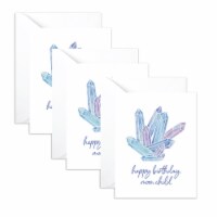 Crystals Moon Child Birthday Card, Manifestation Greeting Card, Crystal Lover Card