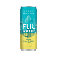 FUL Sparkling Lemon Ginger Detox Spirulina Water 12 fl oz Can Perspective: Main
