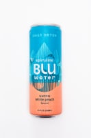 Ful Foods BLUwater White Peach Sparkling Spirulina Beverage Perspective: Main