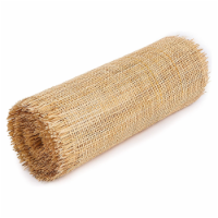 36  Wide Natural Color Brown Rattan Square Cane Webbing Radio Mesh Caning