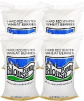 Palouse Brand Hard Red Winter Wheat Berries Bundle, 100 LBS (4 - 25 LB Bags)