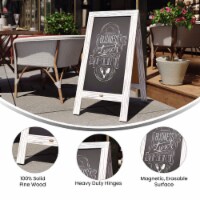 Whitewashed A-Frame Chalkboard