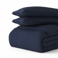 Linen Studio™ Classic Quilt Coverlet Soft Set in Herringbone Stitching Perspective: Main