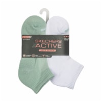 Skechers Active™ Quarter Crew Cushioned Socks - Mint Perspective: Main