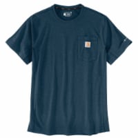 Carhartt Force Men's Relaxed Fit Short-Sleeve Pocket T-Shirt - Light Huron Heather Perspective: Main