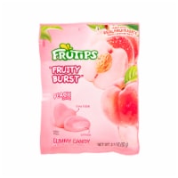 FruTips™ Fruity Burst Peelable Peach Flavor Gummy Candy Bag Perspective: Main