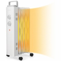 Costway 1500W Oil Filled Space Heater Electric Oil Radiant Heater w/ Safety Protection Perspective: Main
