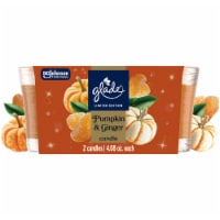 Glade® Candle Jar, Pumpkin & Ginger, 4.08oz, 2 count Perspective: Main
