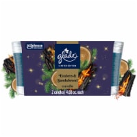 Glade® Candle Jar, Embers & Sandalwood, 4.08oz, 2 count Perspective: Main