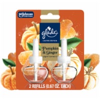Glade® PlugIns® Refills Air Freshener, Pumpkin & Ginger, 1.34oz, 2 count Perspective: Main