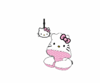 Bioworld Merchandising® Hello Kitty hooded pillow set with luggage tag Perspective: Main