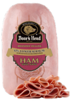 Boar's Head Branded Deluxe Lower Sodium Ham Fresh Sliced Deli Meat Perspective: Main