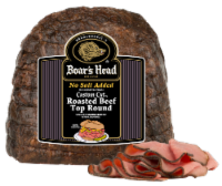 Boar's Head No Salt Added Top Round Roasted Beef Fresh Sliced Deli Meat