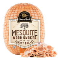 Boar's Head Mesquite Wood Smoked Roasted Turkey Breast Fresh Sliced Deli Meat Perspective: Main