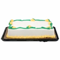 Harris Teeter Fresh Foods Market 1/4 Sheet Double Layer Marble Cake with White Buttercream