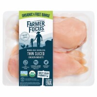 Farmer Focus Boneless Skinless Thin-Sliced Fresh Chicken Breast Perspective: Main