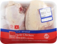 Harris Teeter Bone In Skin On Split Chicken Breast Perspective: Main