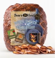 Boar's Head Bold Dry Rubbed Double Smoked Turkey Breast Fresh Sliced Deli Meat Perspective: Main