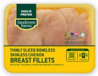 Sanderson Farms® Fresh Thin Sliced Boneless Skinless Chicken Breast Fillets with Rib Meat Perspective: Main