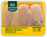 Sanderson Farms® Fresh Boneless Skinless Chicken Breast Fillets with Rib Meat Perspective: Main